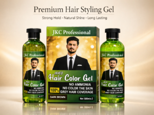 JKC Hair Styling Gel – Strong Hold & Natural Shine